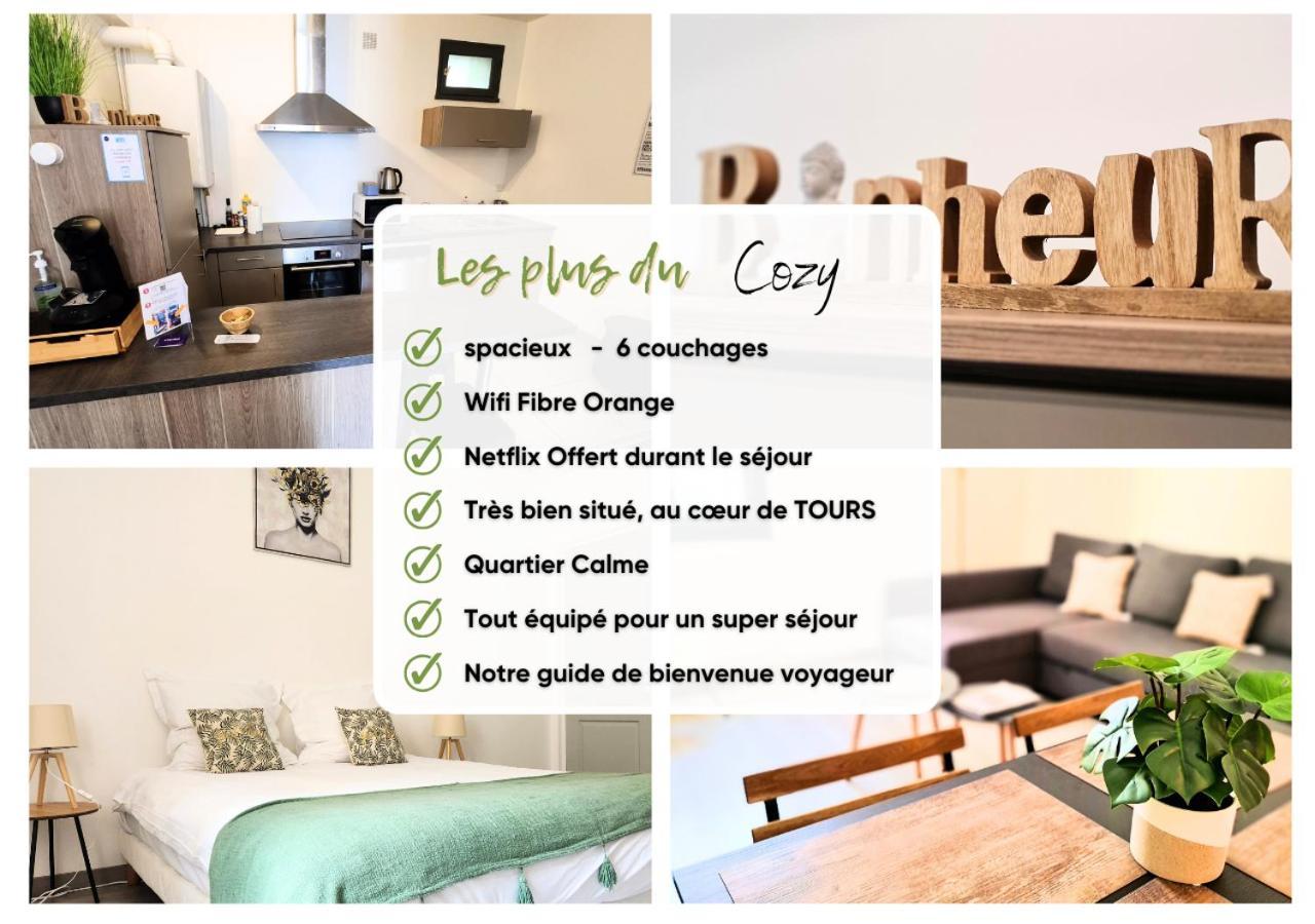 "Cozy Zen" 1 Grande Chambre - Calme - Arrivee Autonome - 6 Pers - Parking Gratuit ตูร์ ภายนอก รูปภาพ